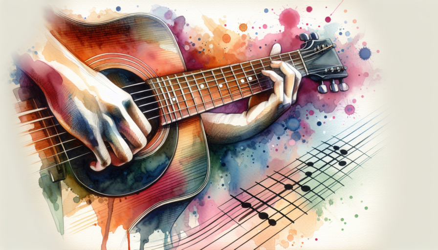 acorde d en guitarra