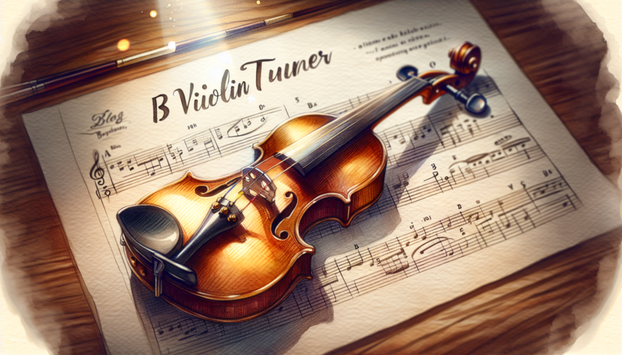 afinador b de violin