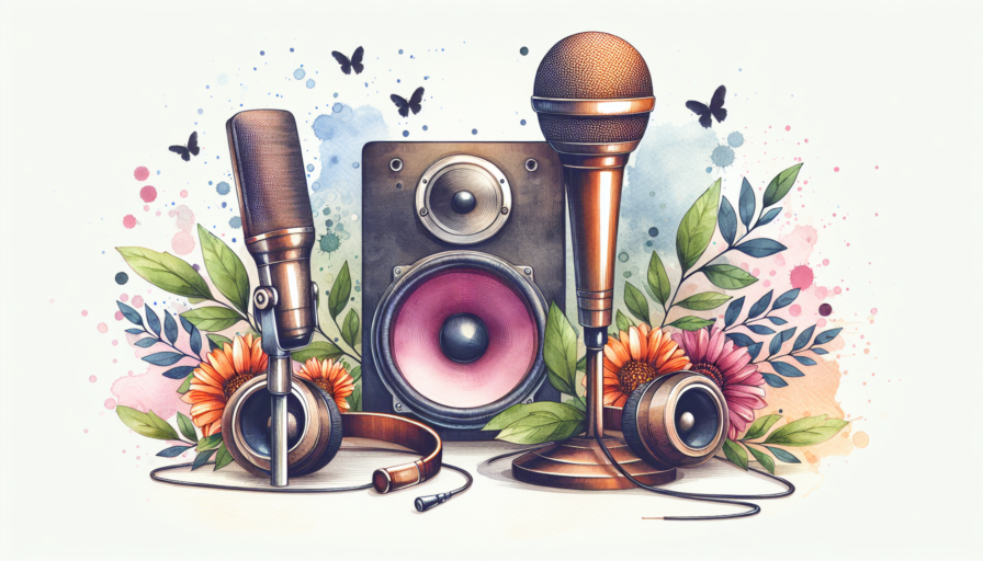 altavoces con microfono