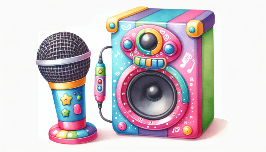 altavoz con microfono para niños