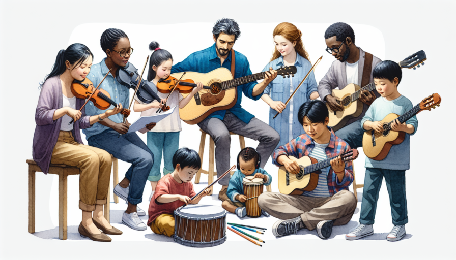 aprendizaje cooperativo con instrumentos musicales