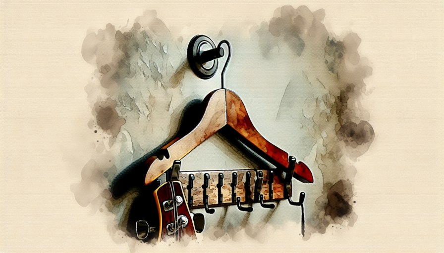 colgador guitarra pared