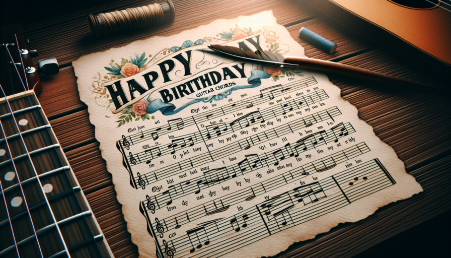cumpleaños feliz partitura guitarra