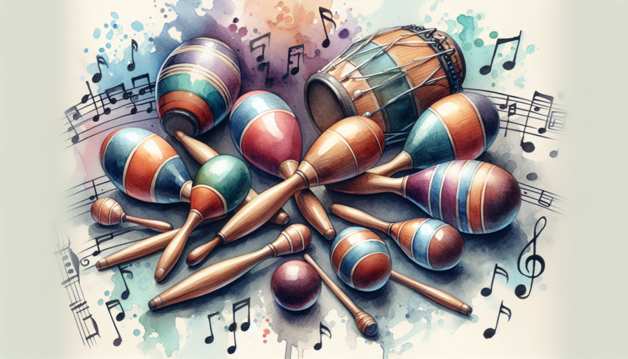 información de instrumentos de percusión como las maracas