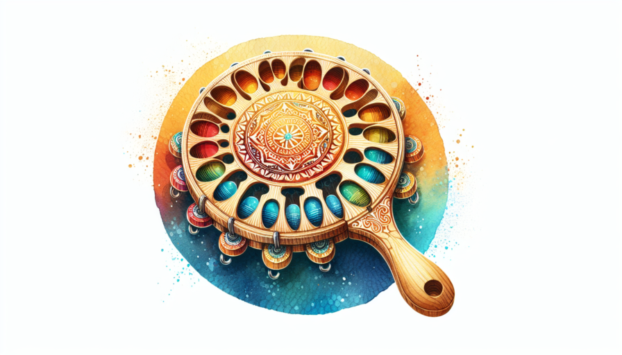 instrumento circularparecido a las castañuelas