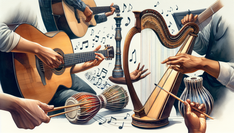 instrumentos de cuerda pulsada