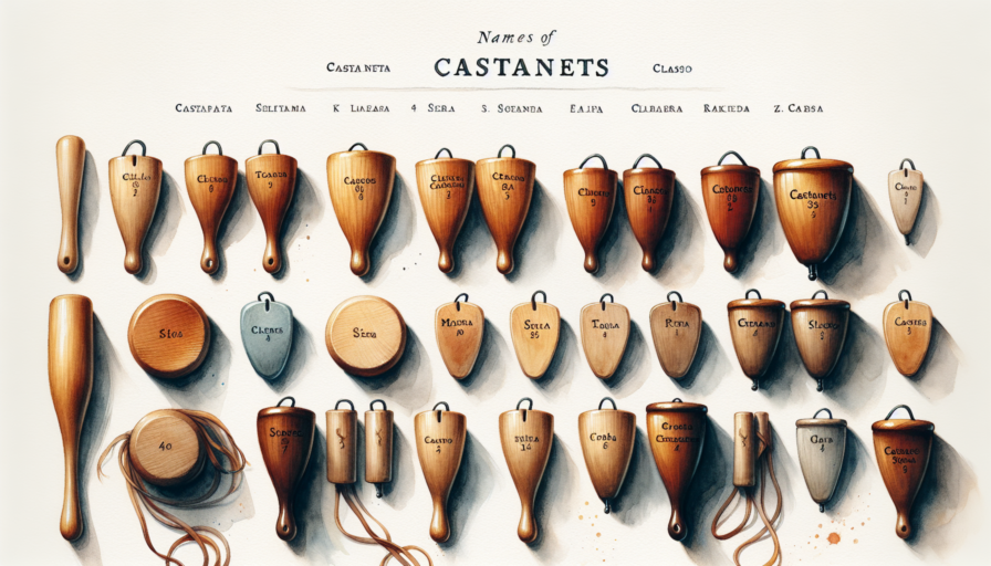 nombre de instrumentos de castañuelas y clases
