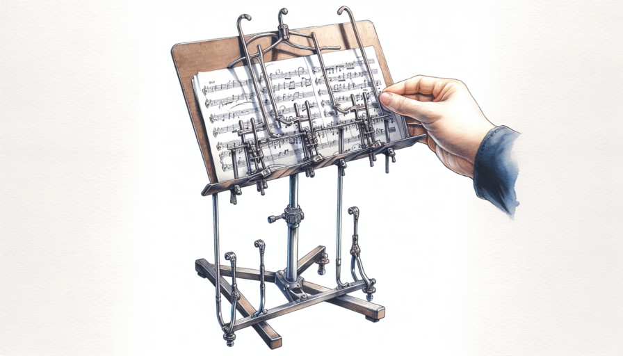 soporte partituras como abrirlo