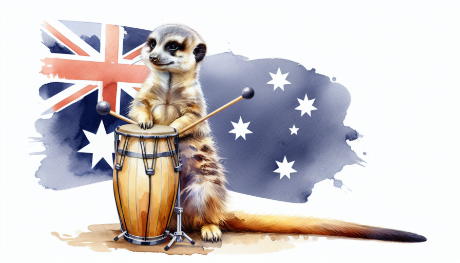 suricato instrumento percusion australiano