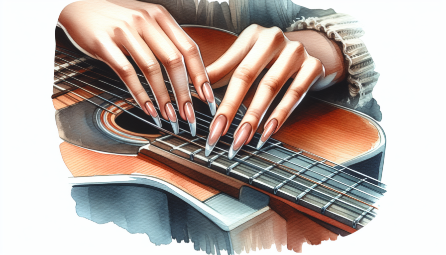 uñas para tocar guitarra