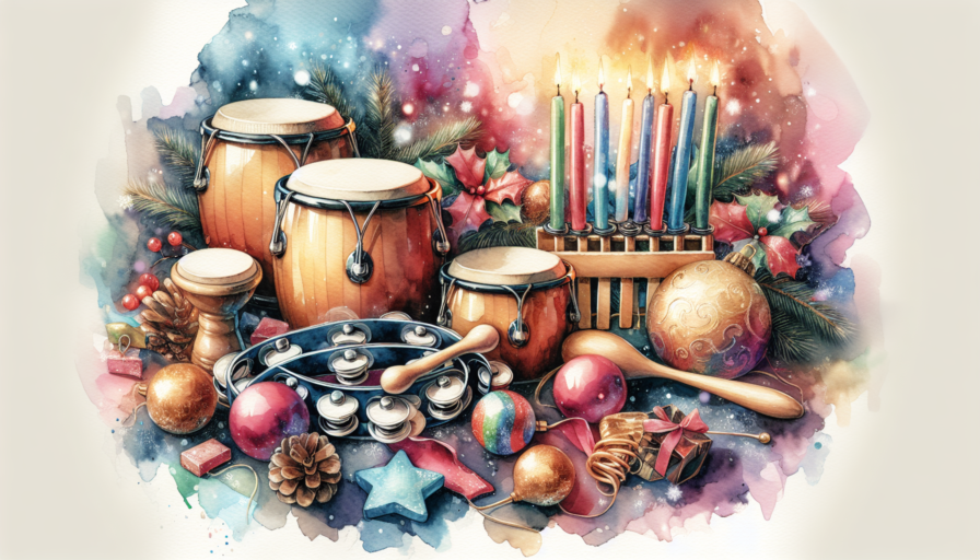 villancico panderetas y maracas instrumental