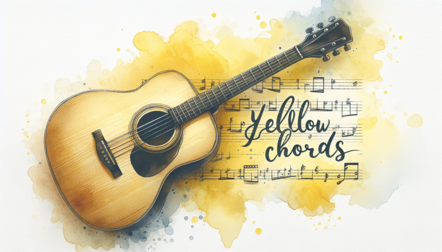 acordes guitarra yellow