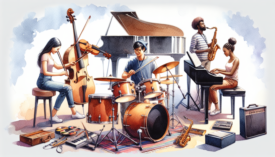 actividad con instrumentos musicales