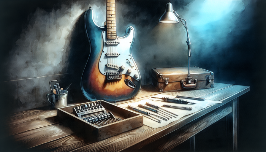 ajustar guitarra electrica