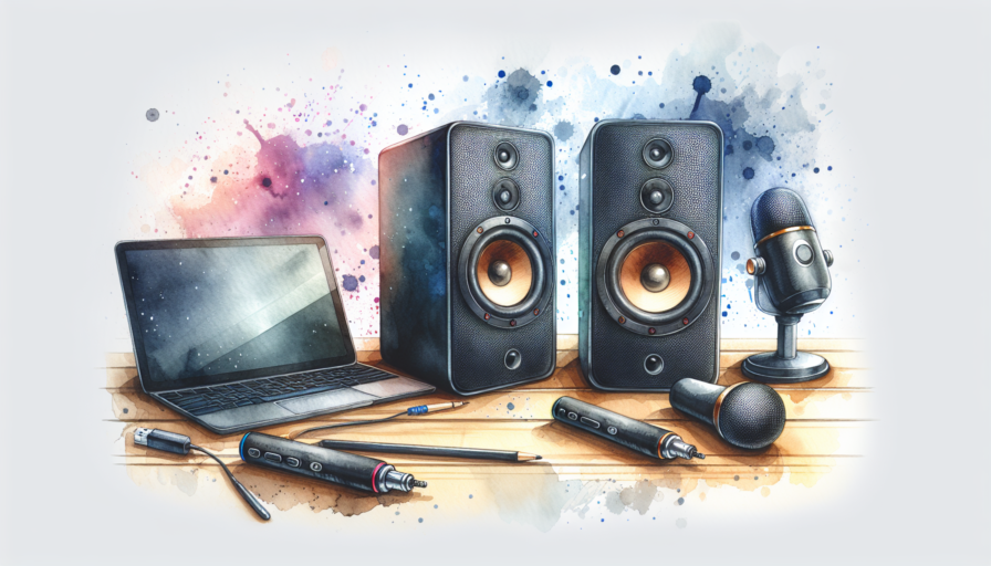 altavoces con microfono inalambrico