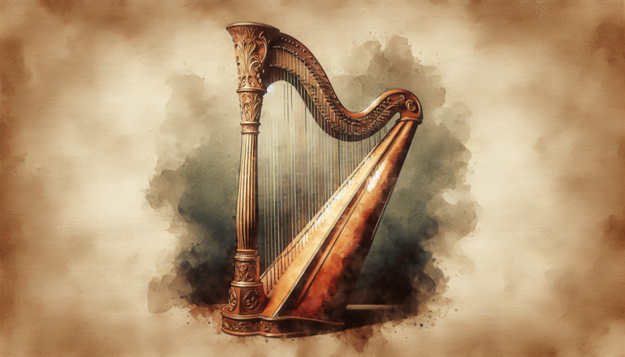 arpa instrumento dibujo