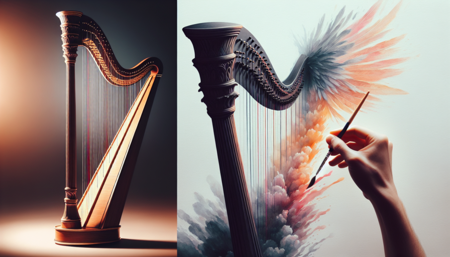 arpa instrumento para dibujar