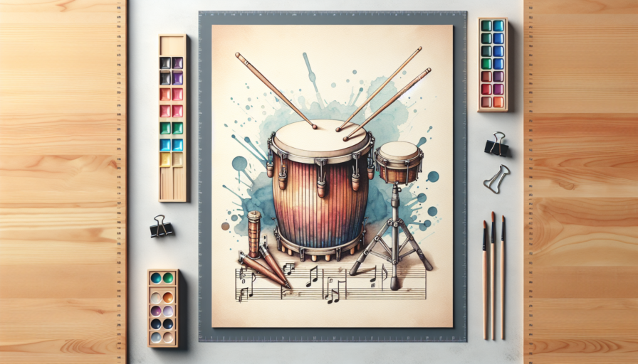 cartel instrumento percusion tamaño din a3