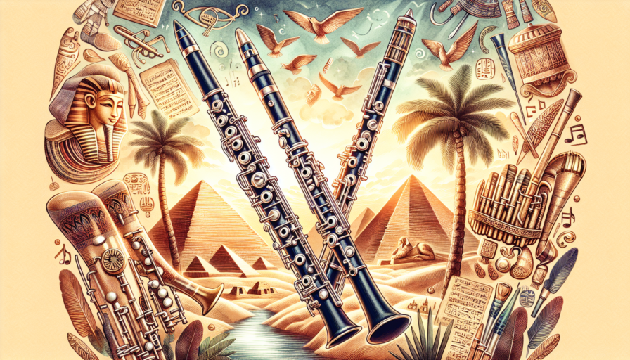 clarinete oboe doble egipto uso