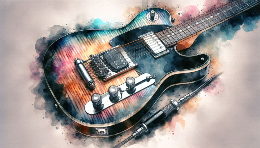 dibujo de guitarra electrica