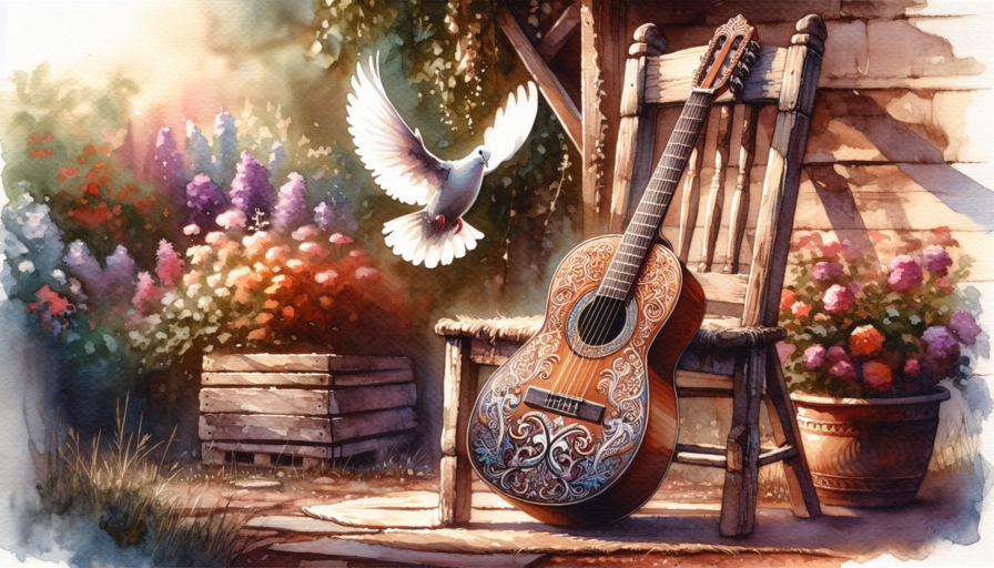 guitarra admira paloma
