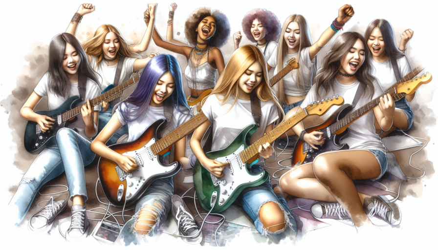 guitarra electrica niñas