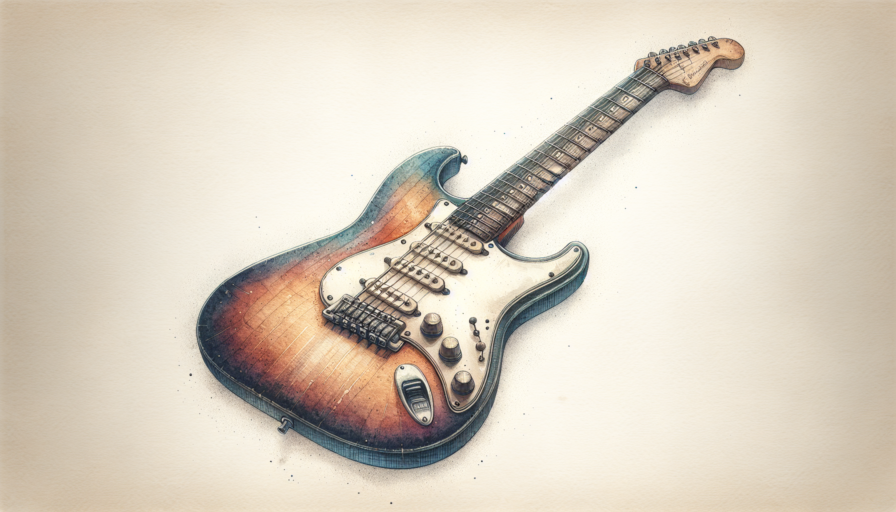 guitarra electrica para colorear