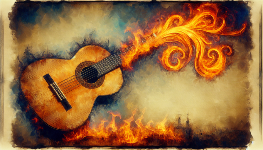 guitarra española flamenca