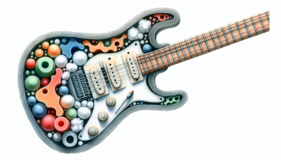 guitarra goma eva plantilla