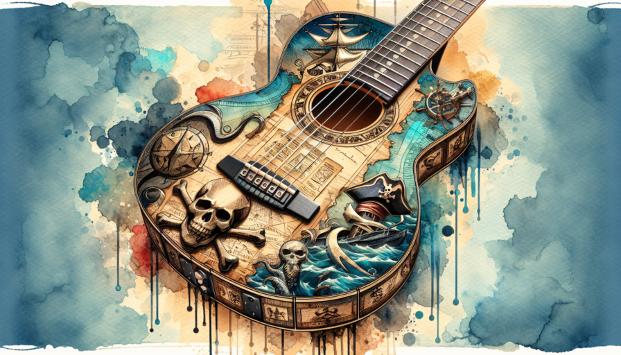 guitarra piratas del caribe