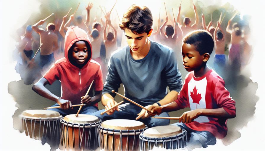 instrumento percusion chicos canadienses