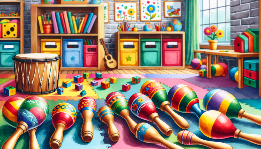 instrumentos musicales guarderia maracas