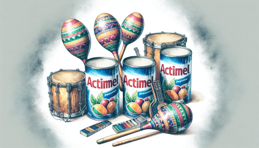 instrumentos musicales reciclado maracas actimel