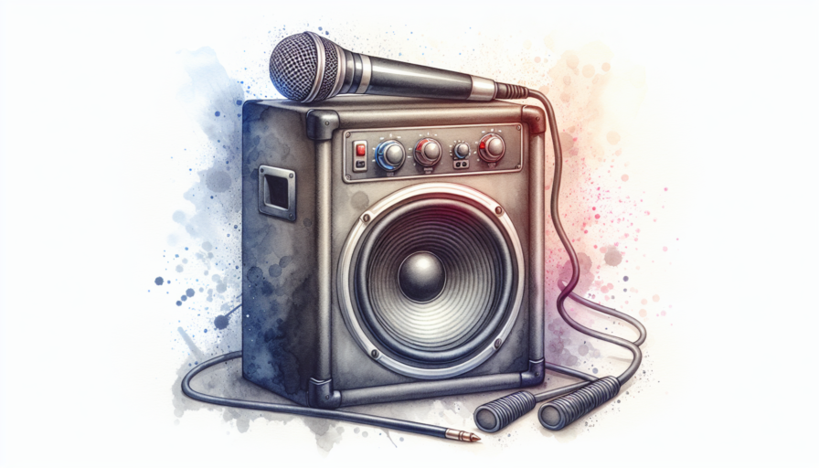 karaoke altavoz con microfono