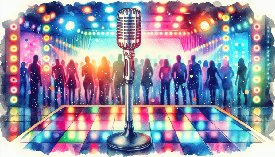 karaoke con microfono