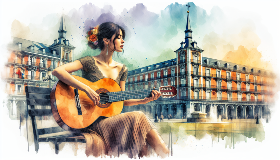 lady madrid guitarra