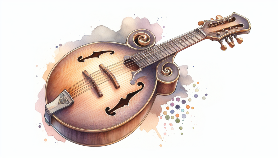 mandolina instrumento musical para colorear