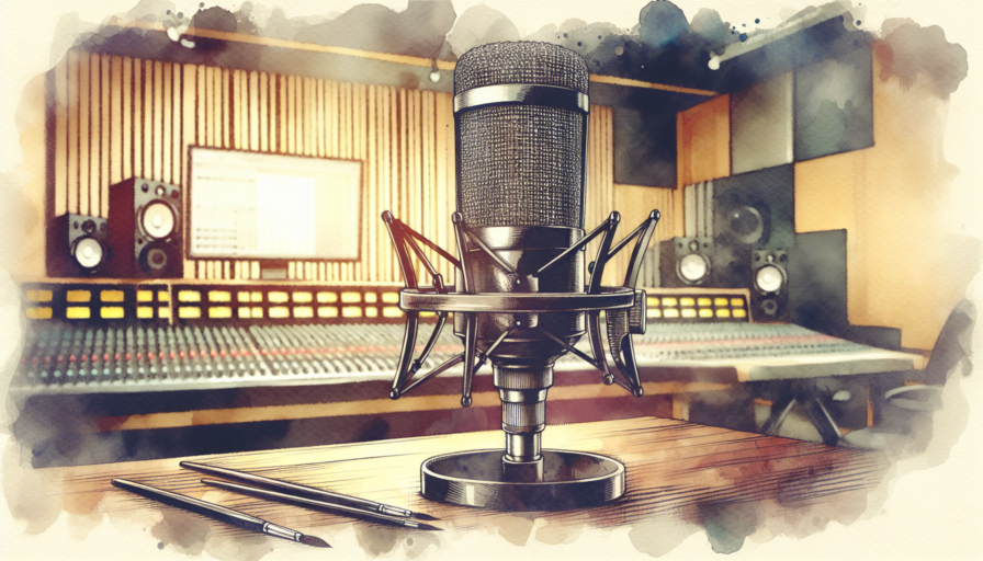 microfono de estudio profesional