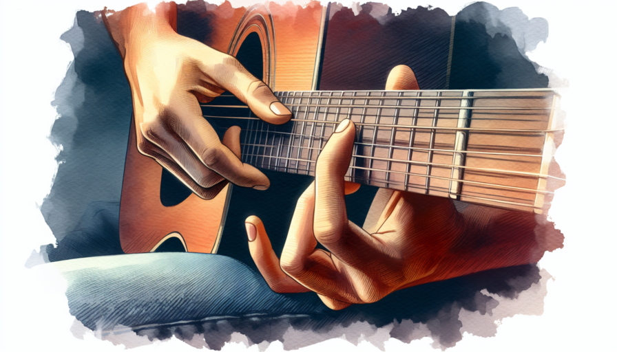notas guitarra posicion dedos
