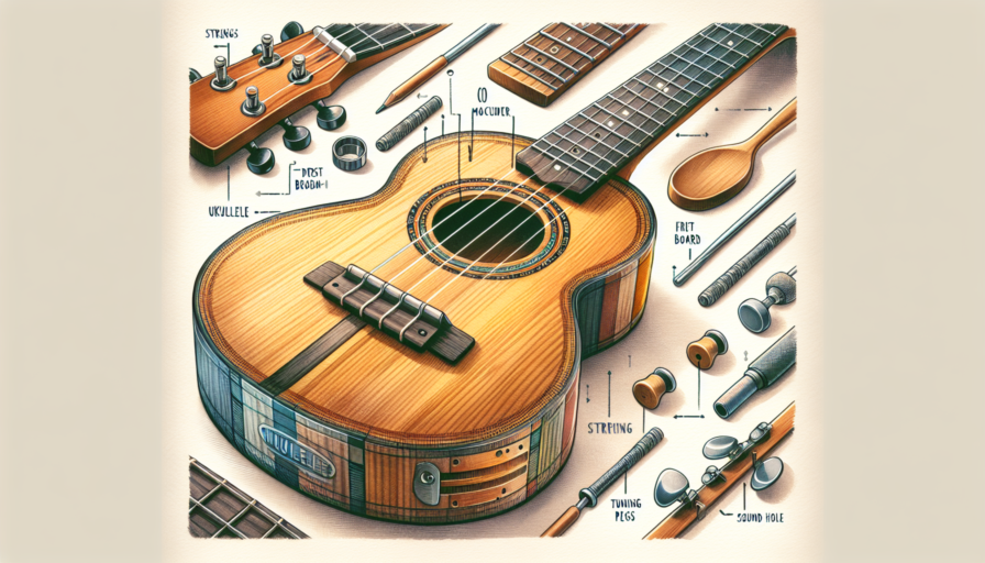 partes ukelele instrumento musical