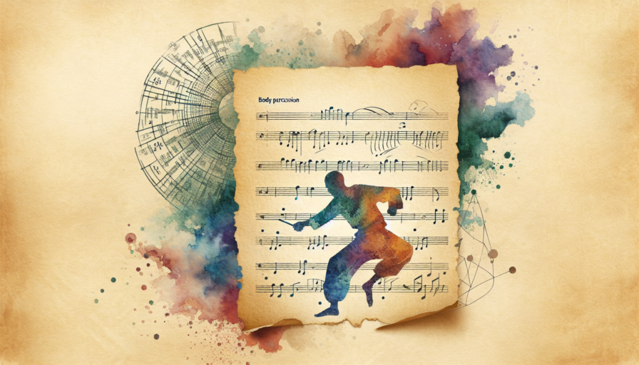 partitura instrumento percusion corporal