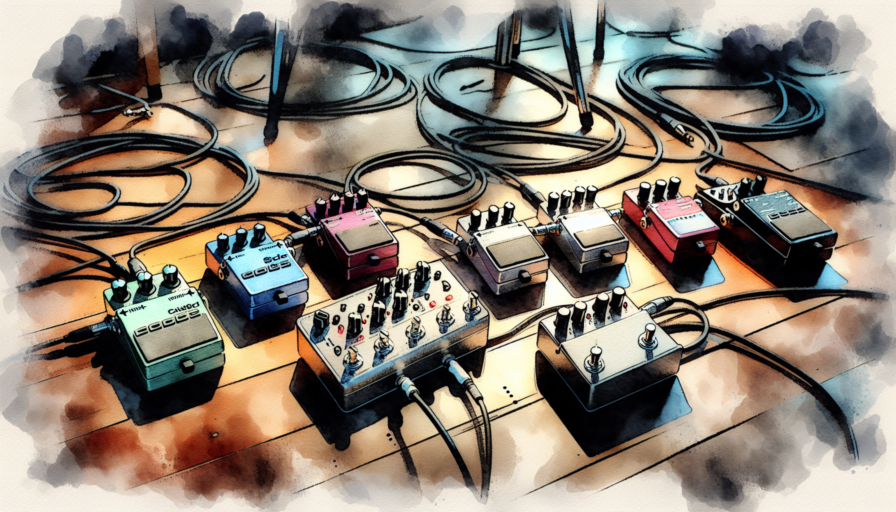 pedal efectos guitarra