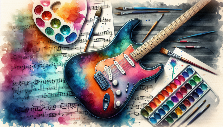pintar guitarra electrica