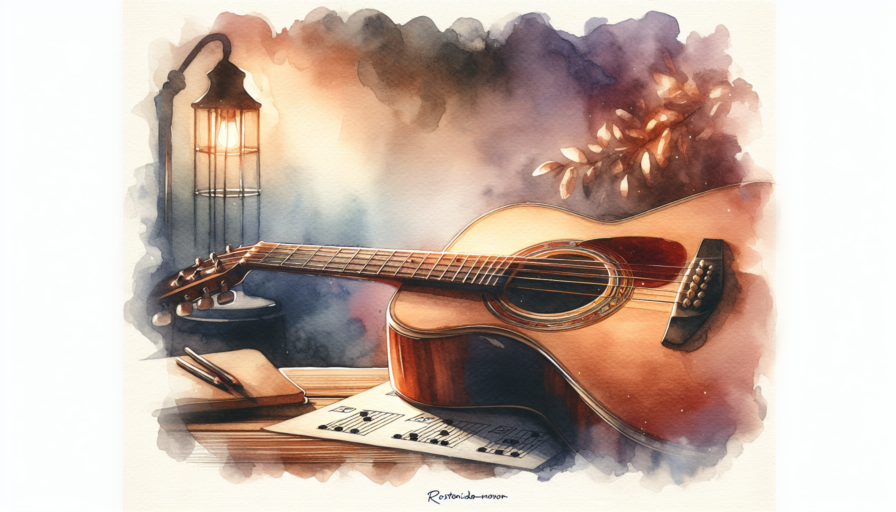 re sostenido menor guitarra