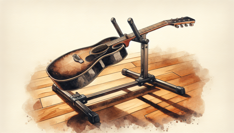 soporte guitarra suelo