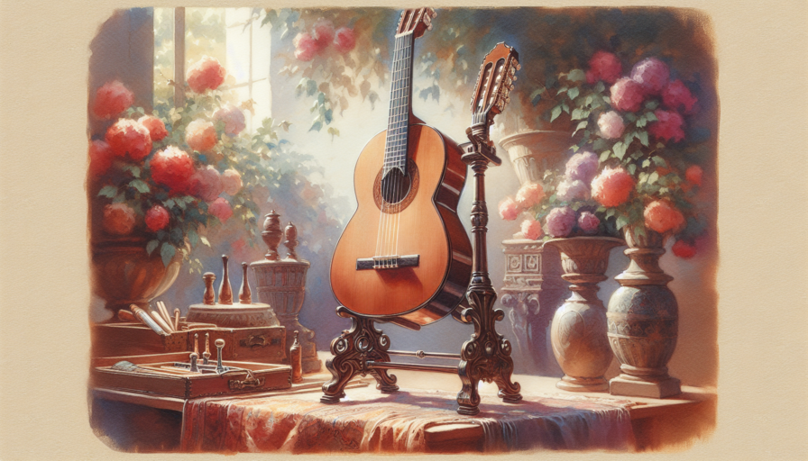 soporte para guitarra española