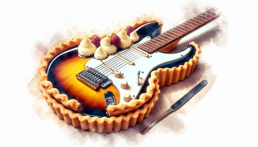 tarta guitarra electrica